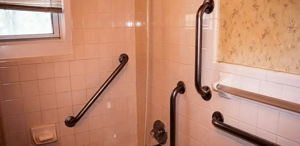 Shower grab bar installation for bathroom safety and accessibility in Yonkers, NY