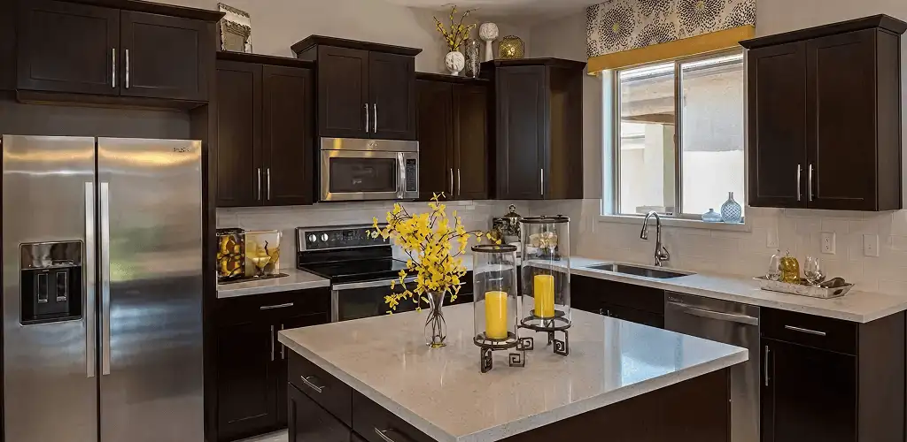 Cabinet painting results with freshly painted kitchen cabinets in Yonkers, NY