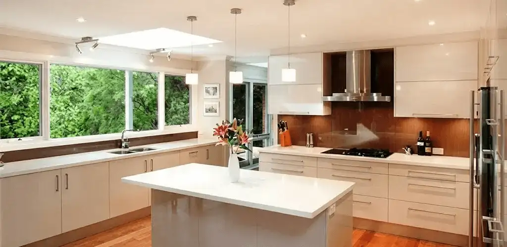 Kitchen cabinet refacing and remodel results in a modern kitchen in Yonkers, NY