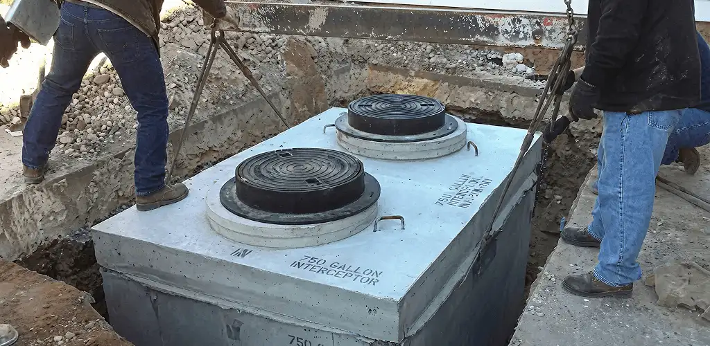 Grease trap installation for a commercial property drainage system in Yonkers, NY
